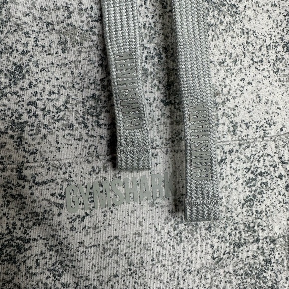 Gymshark Chalk Light Gray Crop Cutout Sweatshirt Hoodie Size M - Picture 6 of 13